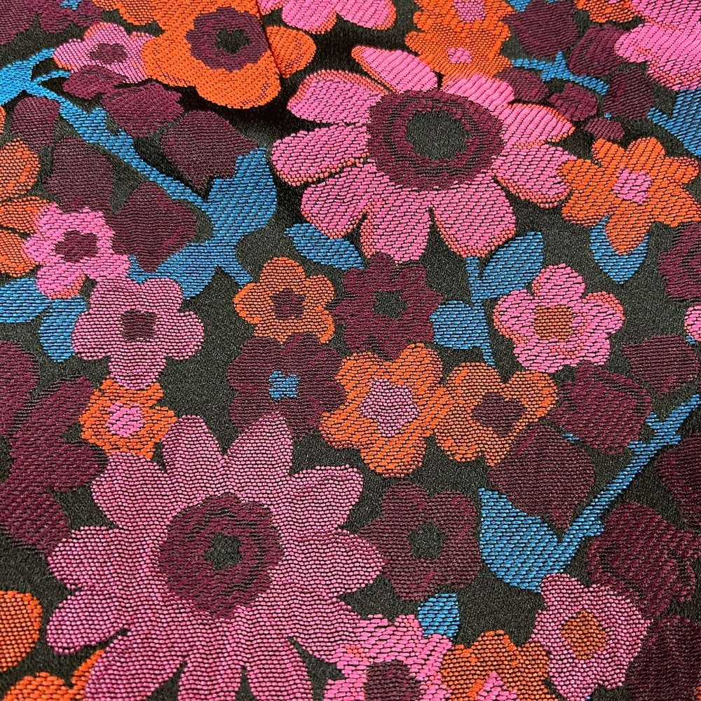 Trina Turk Davis Dress Burgundy Floral Print - Picture 8 of 12